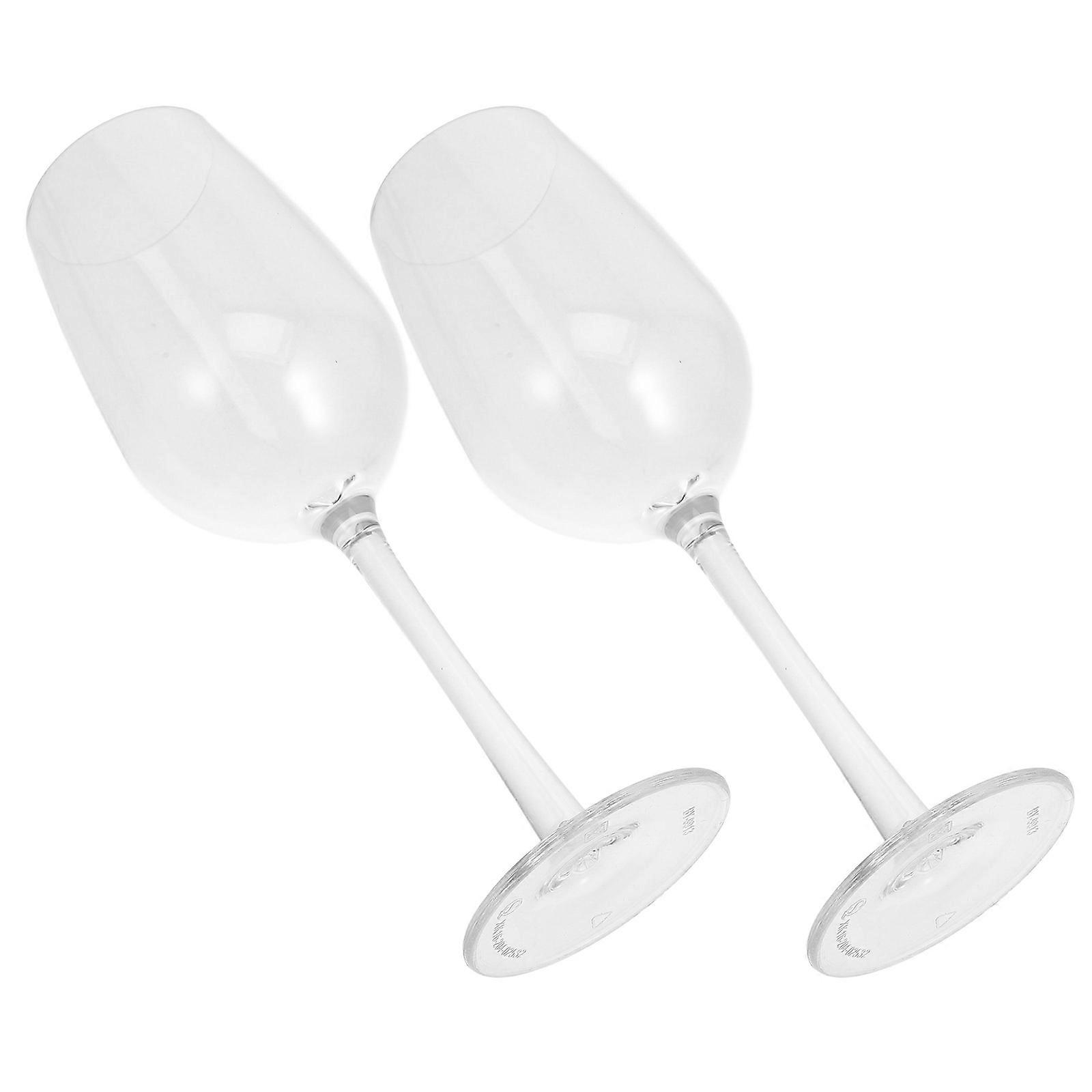 Floating Wine Glasses Unbreakable Wine Cups for Party 2Pcs Transparent PP