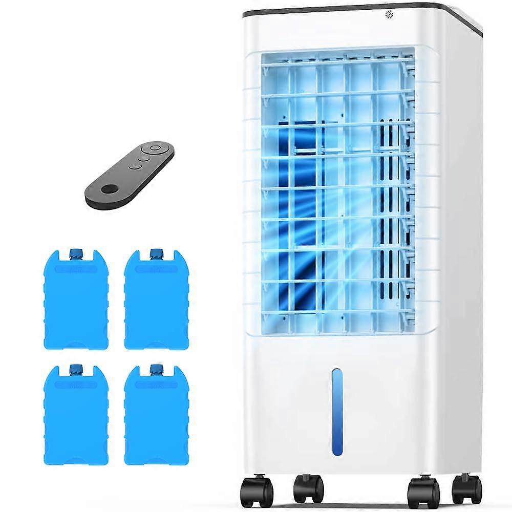 Windowless Portable Air Conditioner with Remote, 3in1 Cooler Fan, Fast Cooling, Quiet, 12H Timer, Large Tank, 45° Oscillation for Home