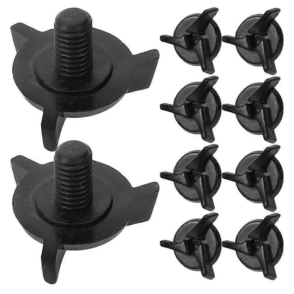 Motorcycle Visor Screws for Universal Fit Durable Plastic Black 20Pcs