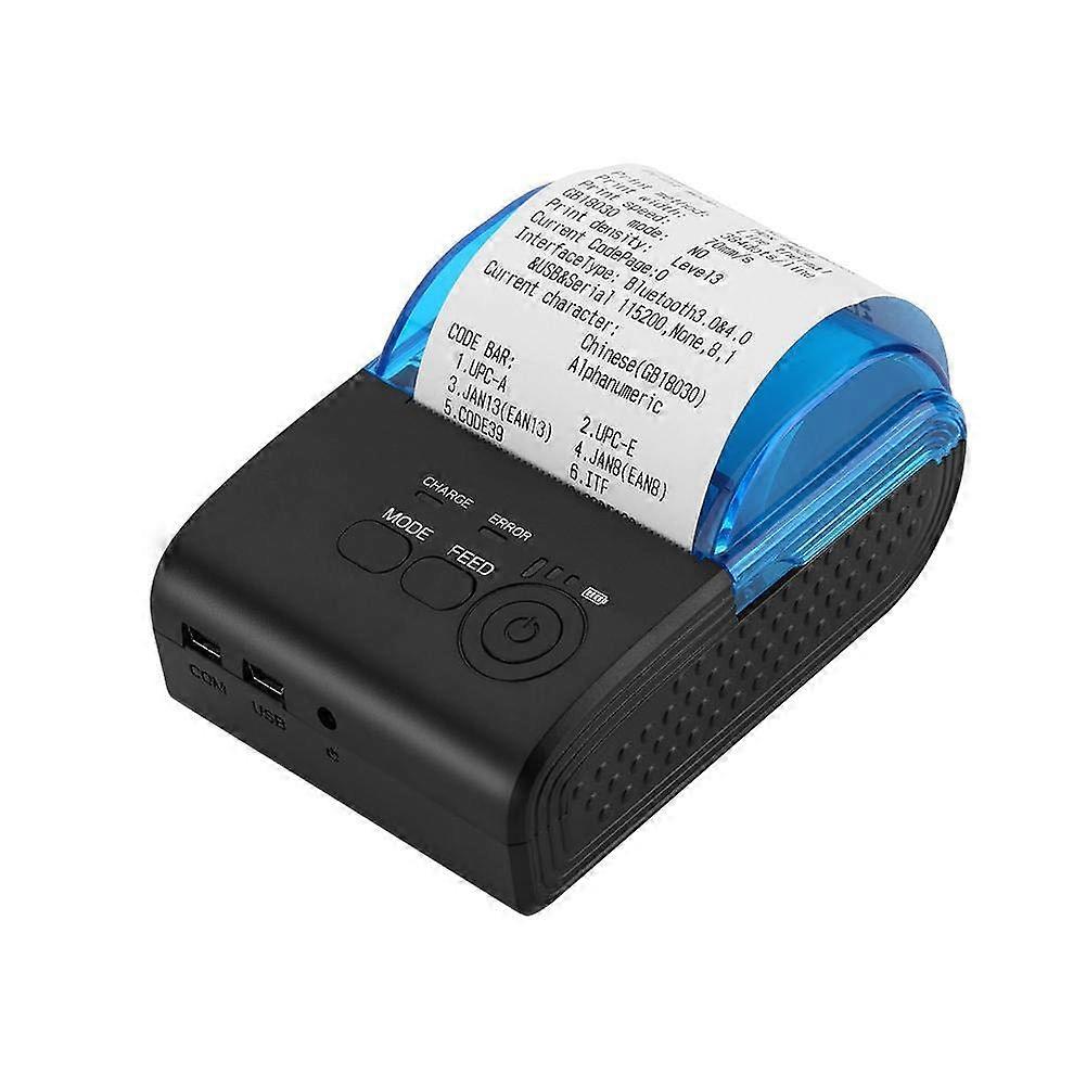 58mm Bluetooth Thermal Receipt Printer  Speed with USB Connectivity for Windows Android Linux