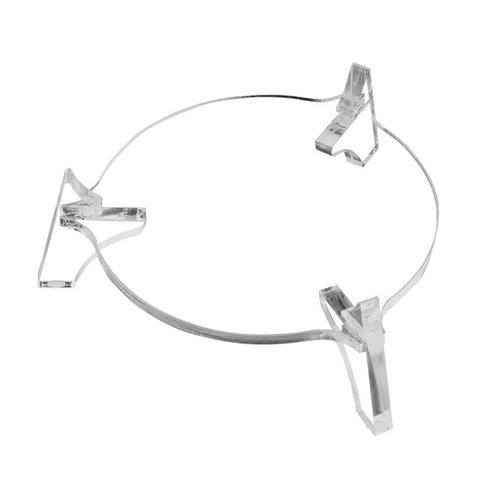 Acrylic Desktop Stand Transparent For Desktop Speakers Holder With Silicone Pad Isolation For Improved Stability