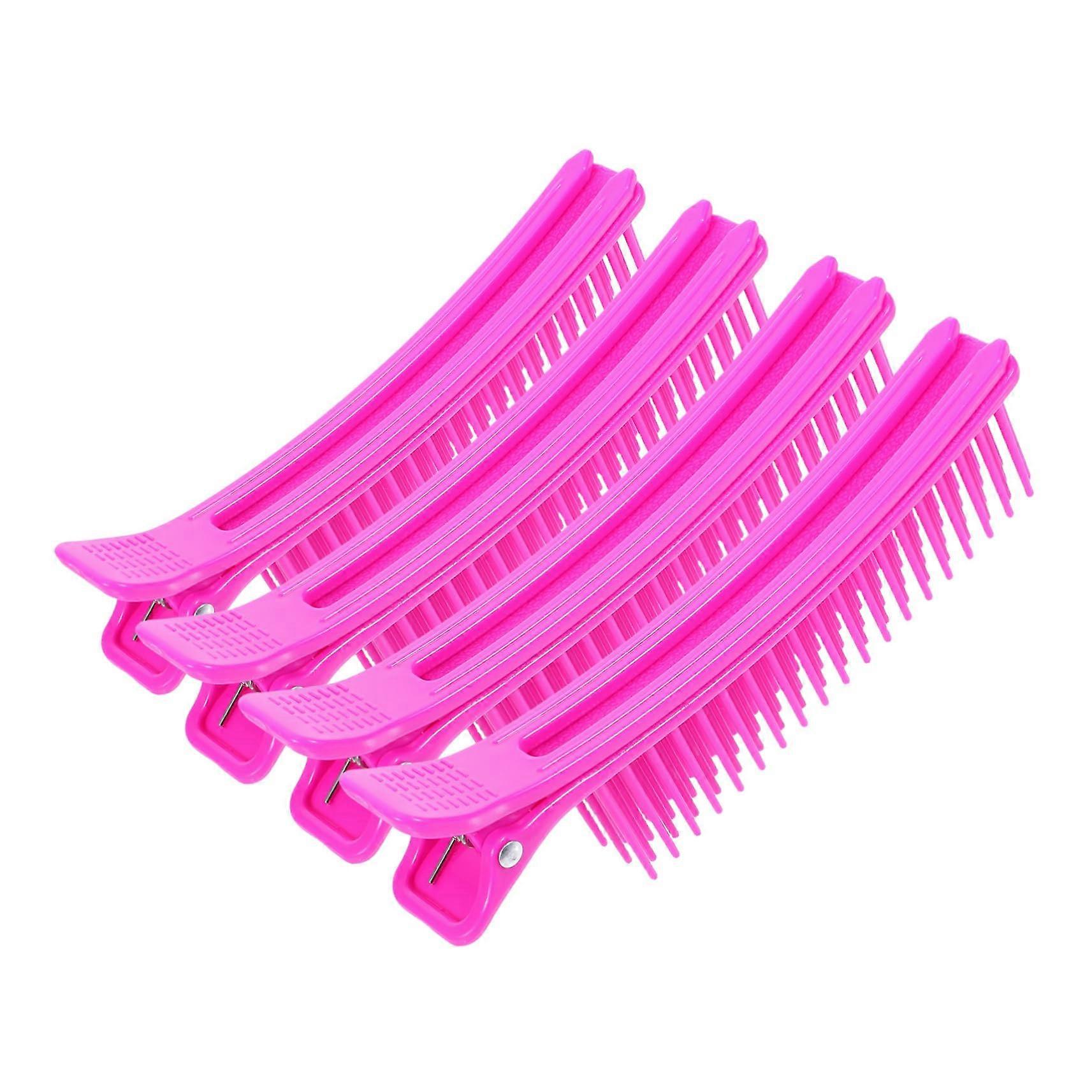 4pcs Hair Sectioning Clips with Firm Nonslip Grip for Styling Coloring Perming and Accurate Positioning