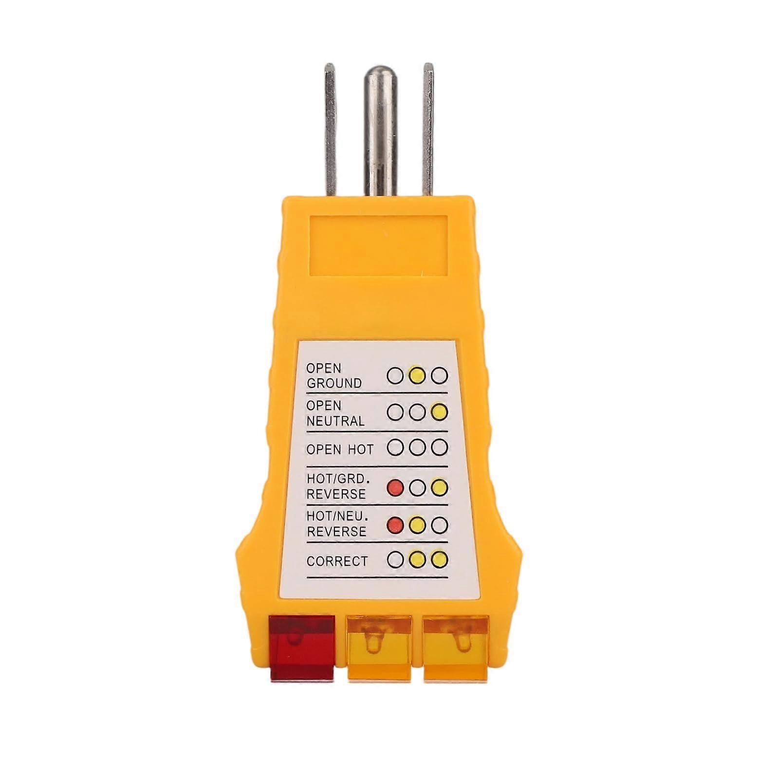 Outlet Tester with Ground Fault Detection, Socket Circuit Tester for North American Outlets
