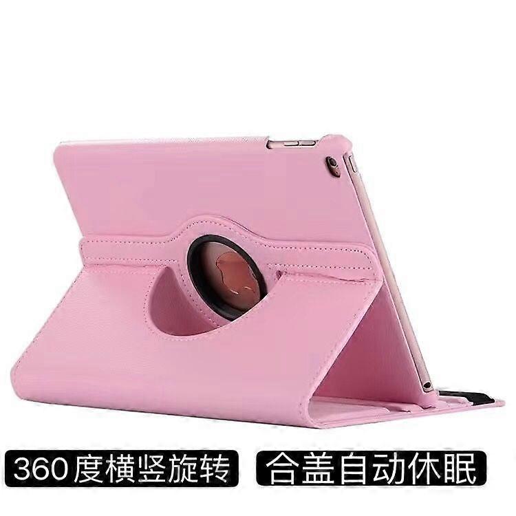 Stylish Case For Ipad 5/6 9.7-inch Pink Lychee Texture Rotating Leather