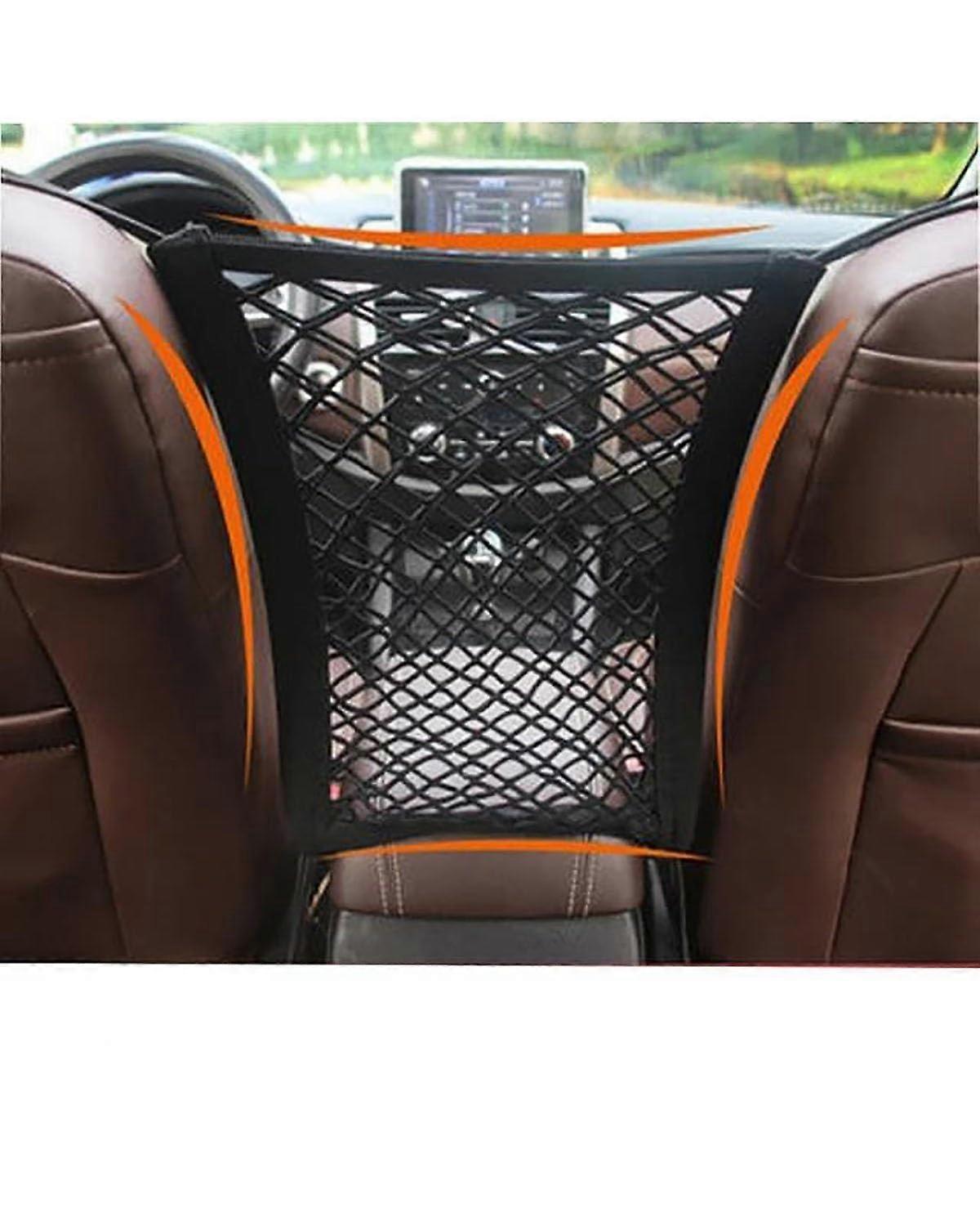 Car Trunk Organizer Elastic Mesh Net for Rear Seat Back Storage, Large Capacity and Easy Access