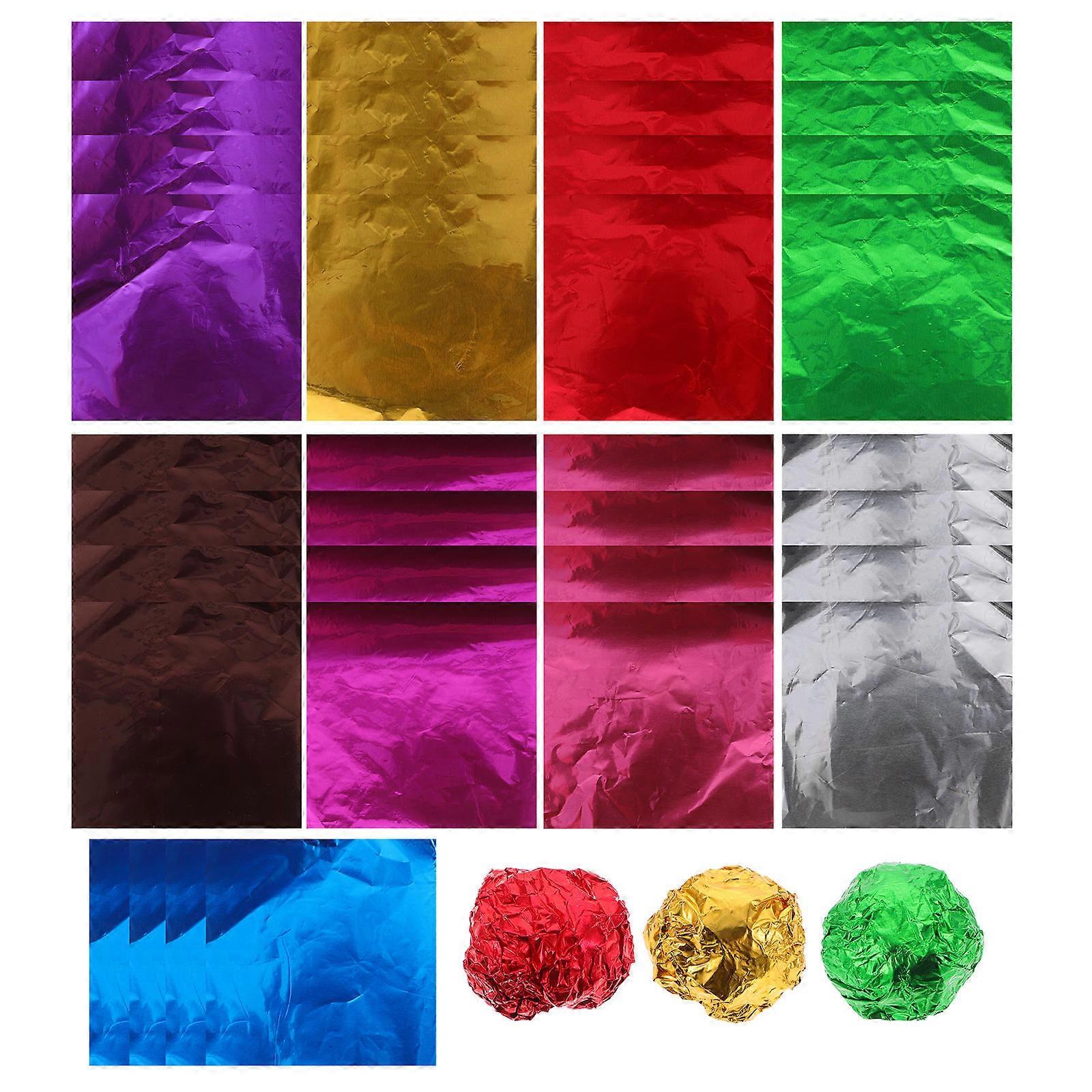 Candy Foil Wrappers Chocolate Wrapper with 900Pcs Decorative Packaging Sheets