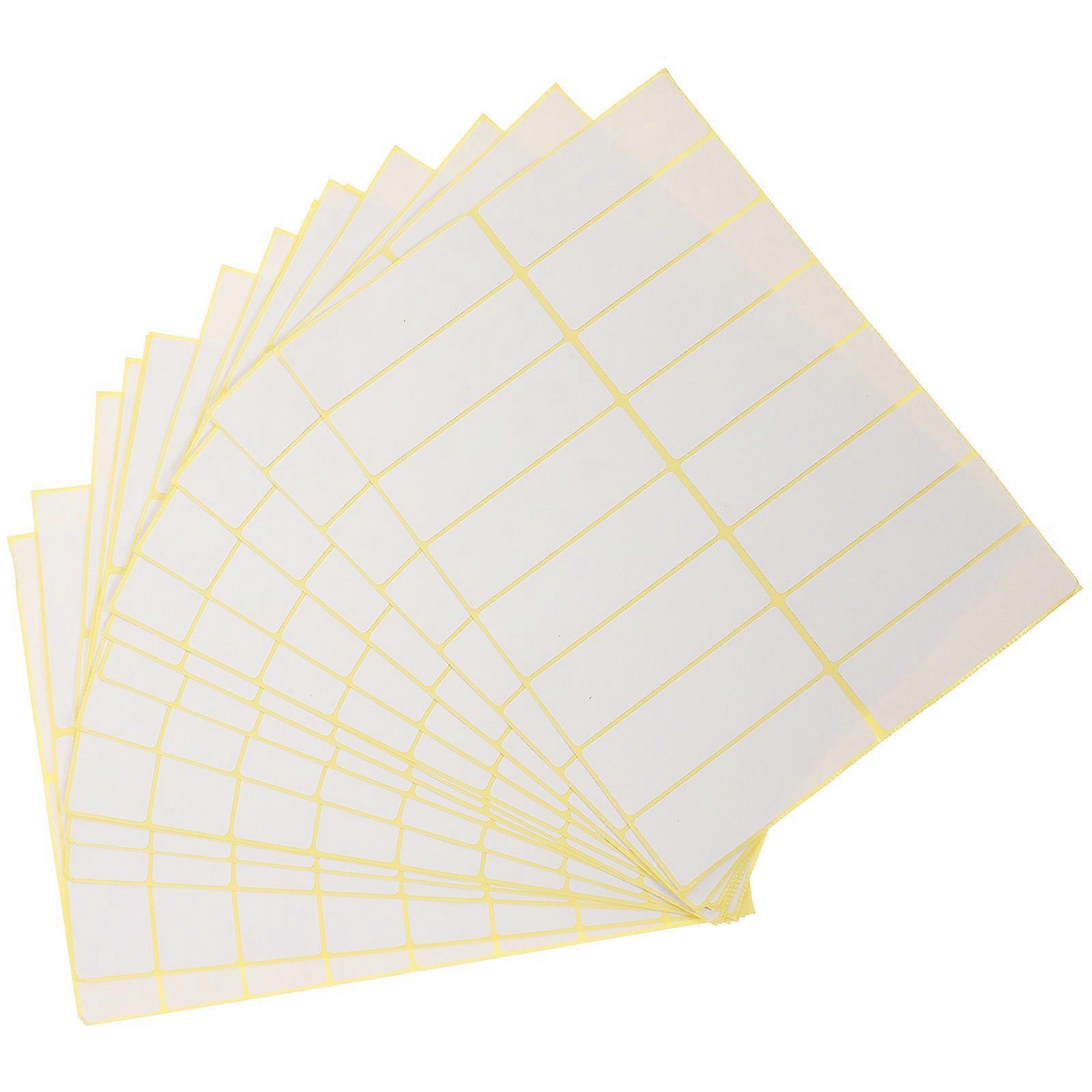 Small Labels Label Sticker for Labeling 15 Sheets Easy to Write on Adhesive Labels