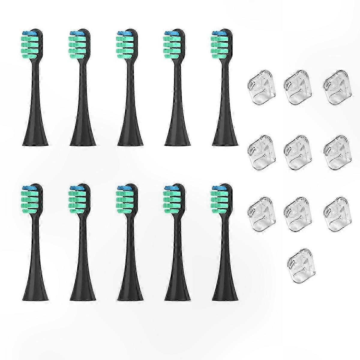 Black Replacement Heads for Electric Toothbrush Model EW-DC01