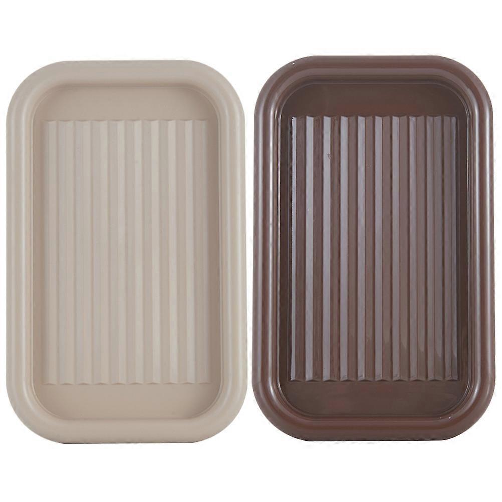 Assorted Color Ring Holder Dish Display Tray for Storage 2Pcs Multipurpose Use