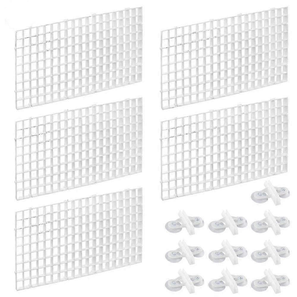 2026 10PCS Aquarium Divider Fish Tank Divider Filter Grids Separation Grid Tray Isolation Board Grid wit