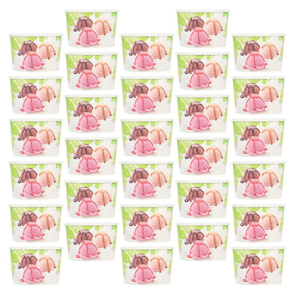 Ice Cream Cups Paper Dessert Cups for Baking 200Pcs