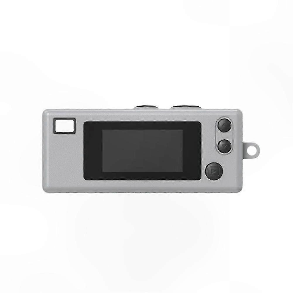 Compact Digital Keychain Camera with Multifunctional Keyring Pendant in White