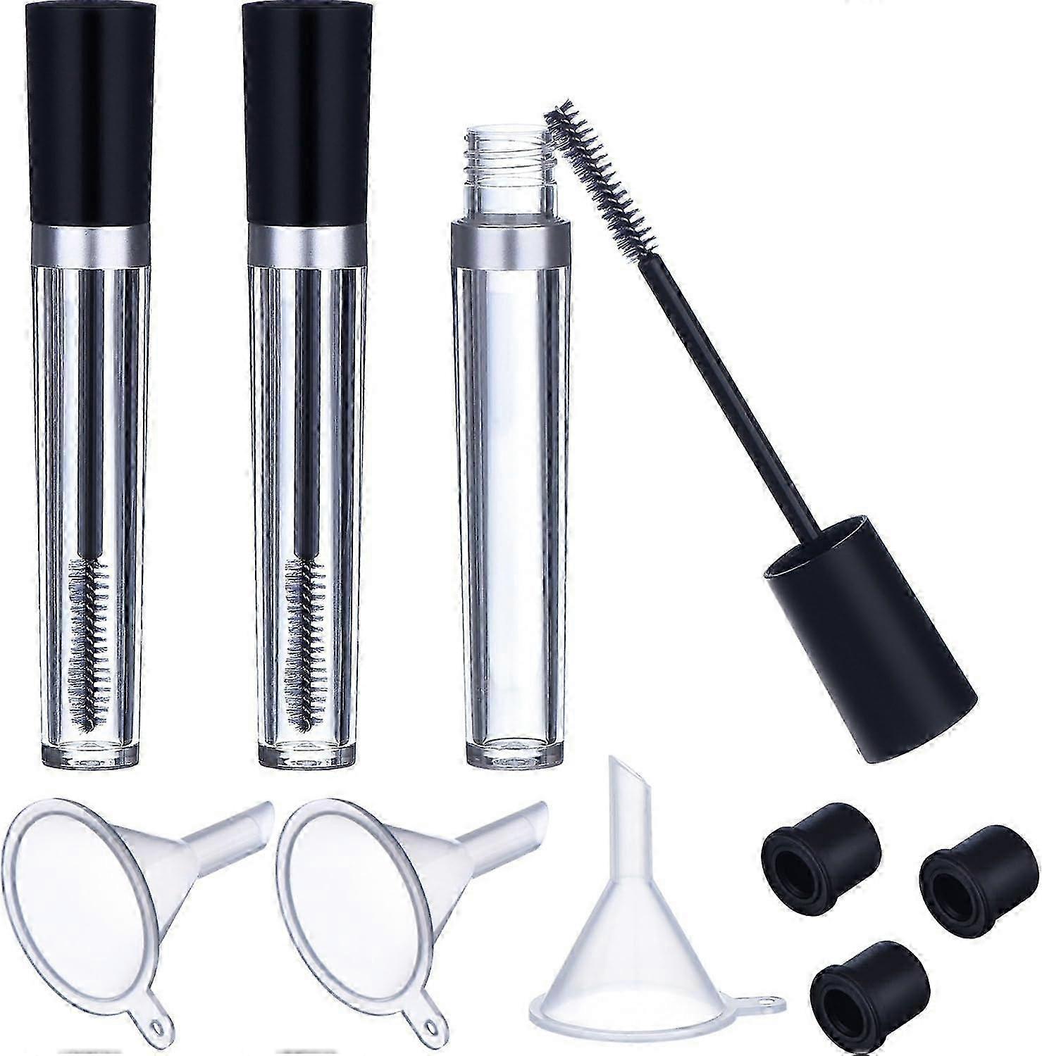 8ml Empty Mascara Tube with Eyelash Wand Container Bottle, Rubber Inserts,Funnels Set