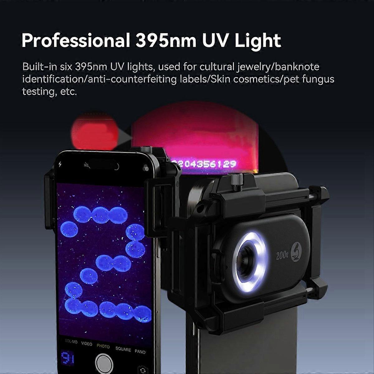 200X Mobile Phone Microscope Lens HD Optical Magnifier