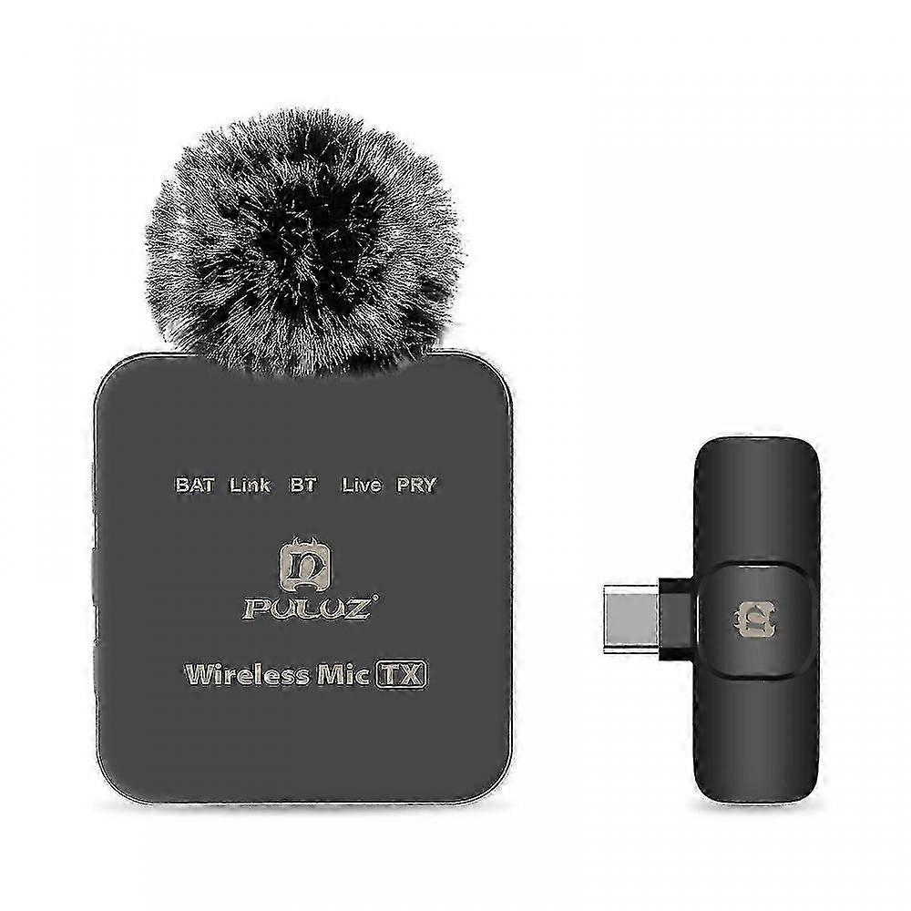 2026 Suitable PULUZ Wireless Lavalier Microphone for Type-C Phone, Type-C Receiver