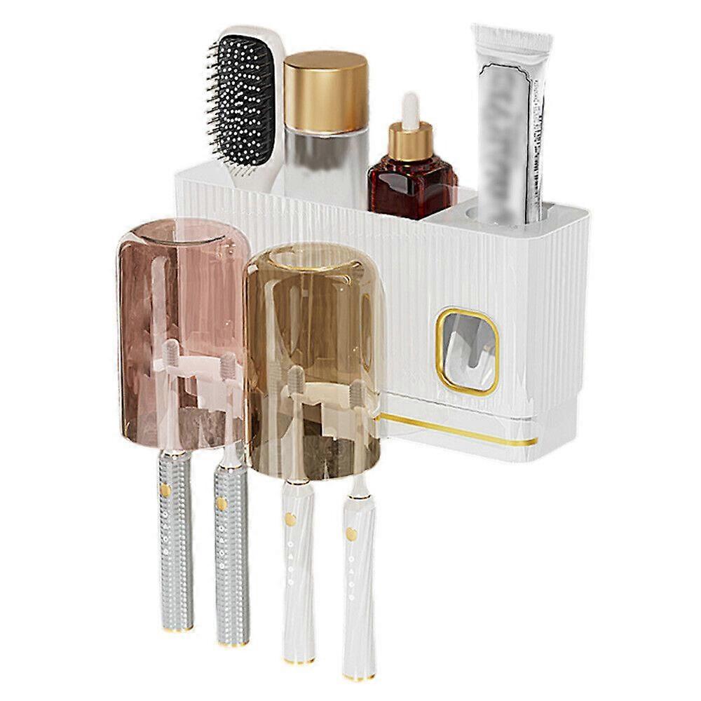 Toothbrush Holders Toothpaste Dispenser Multifunction Toothbrush Holder With Cup