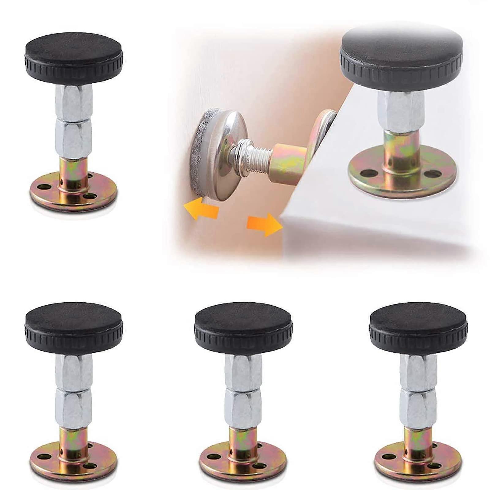 4 Pack Adjustable Bed Frame Anti Shake Tool with Headboard Wall Protector, Noise Reduction, 33110mm