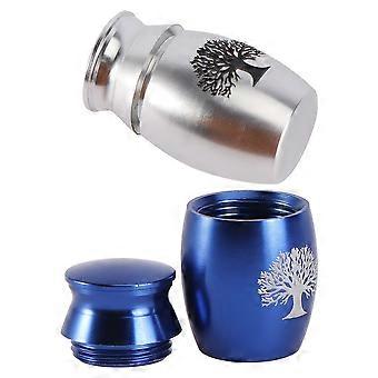 Pet Ashes Box Stainless Steel for Storage Use 2Pcs Small Urns