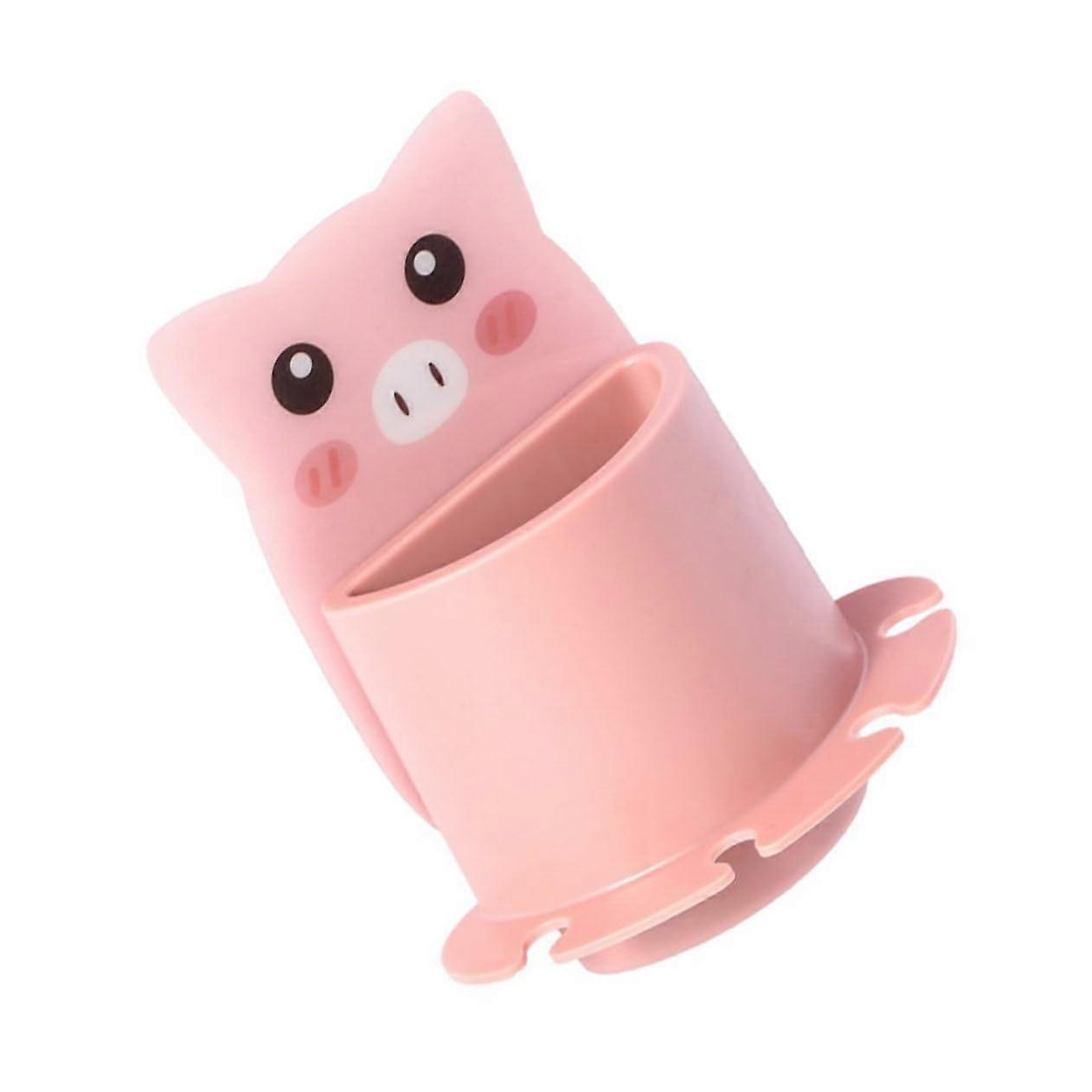 Bathroom Wall Organizer Toothbrush Holder with Suction Cups for Toothpaste Razor and Accessories