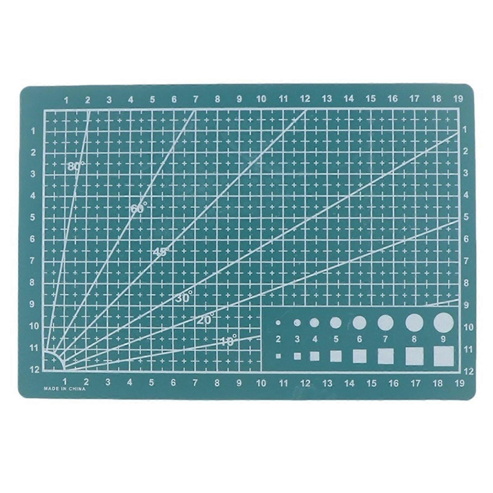 A5 Self Healing Cutting Mat Green Double Sided with Precision Grid for Craft and Surface Protection