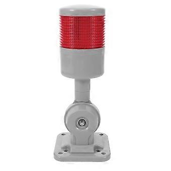 Lampe de signalisation industrielle sur colonne, lampe d'avertissement lumineuse à LED clignotante (24 V, 1 couche, sans buzzer)