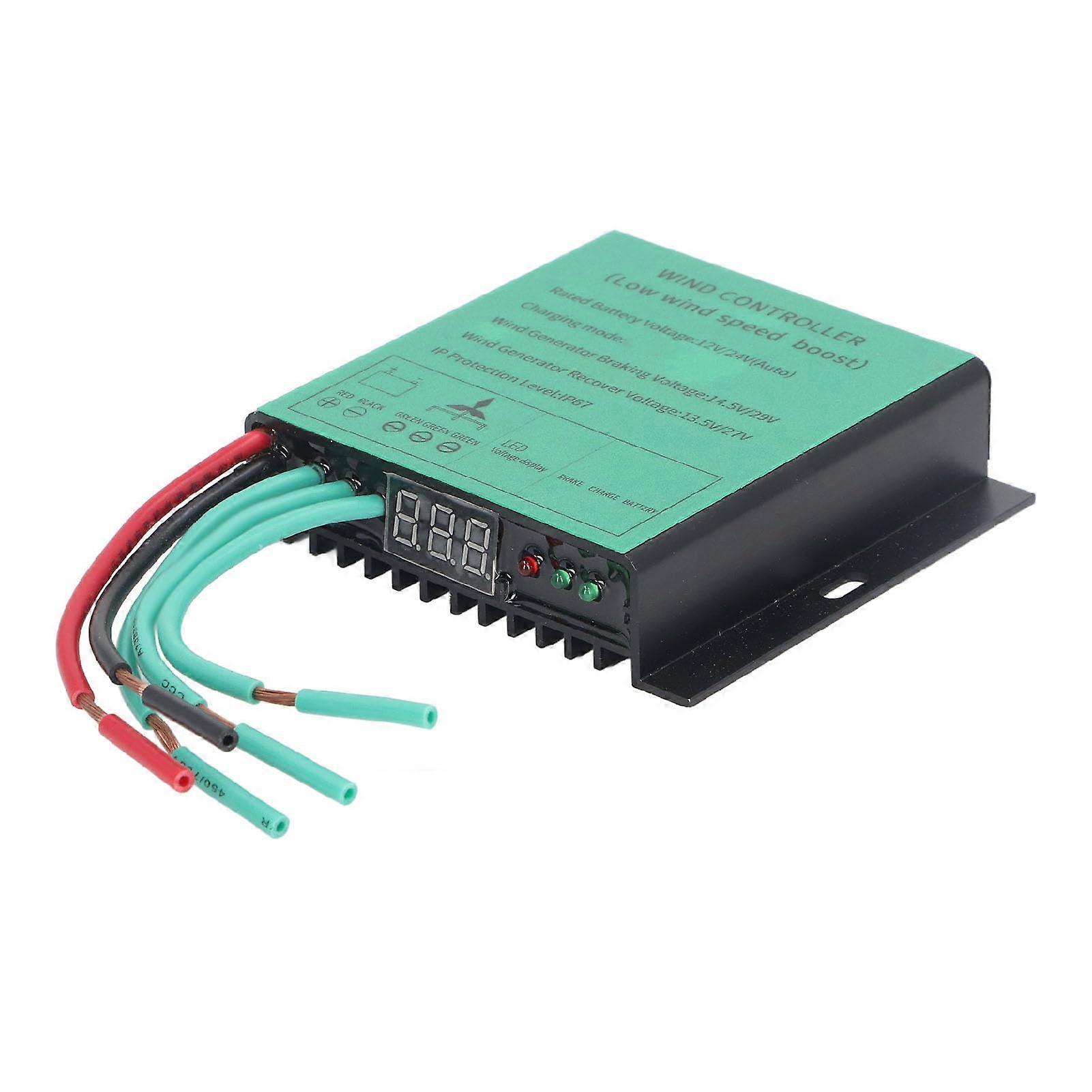 MPPT Wind Charge Controller 12V 24V with Battery Overcharge and Overdischarge Protection
