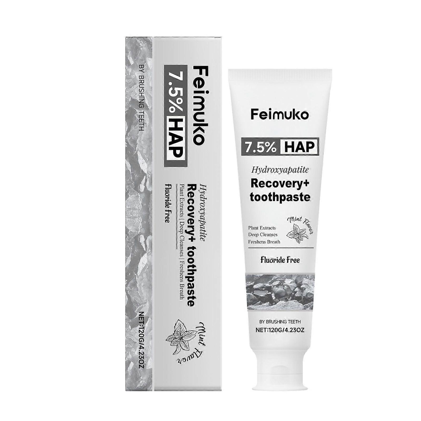 7.5% Hydroxyapatite Toothpaste for Advanced Enamel Protection,Appropriate for Sensitive Teeth,Gentle and Effective Formula,Fresh Mint