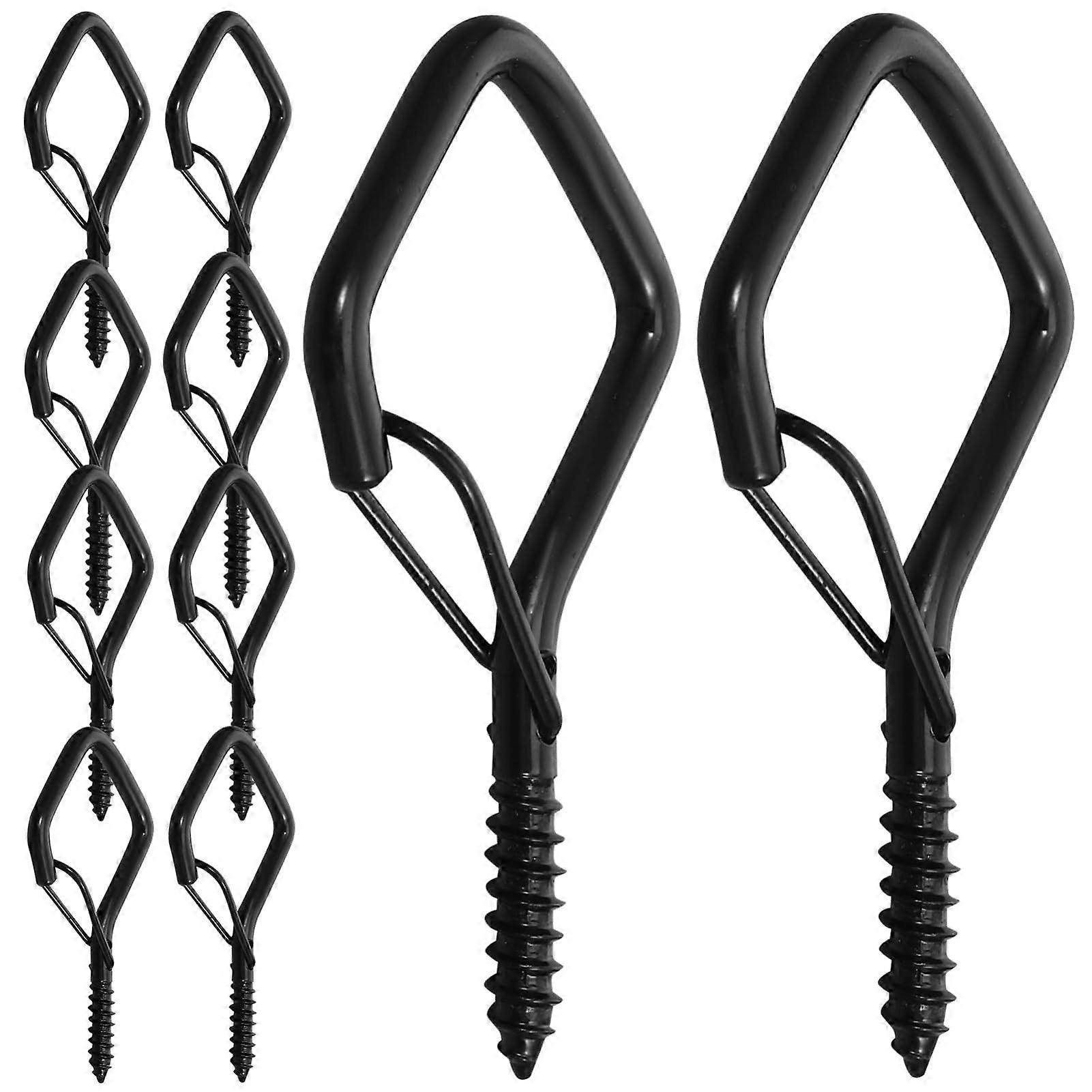 10 Pack Heavy Duty Outdoor String Light Hooks, Self Tapping Screw Hooks for Secure Hanging