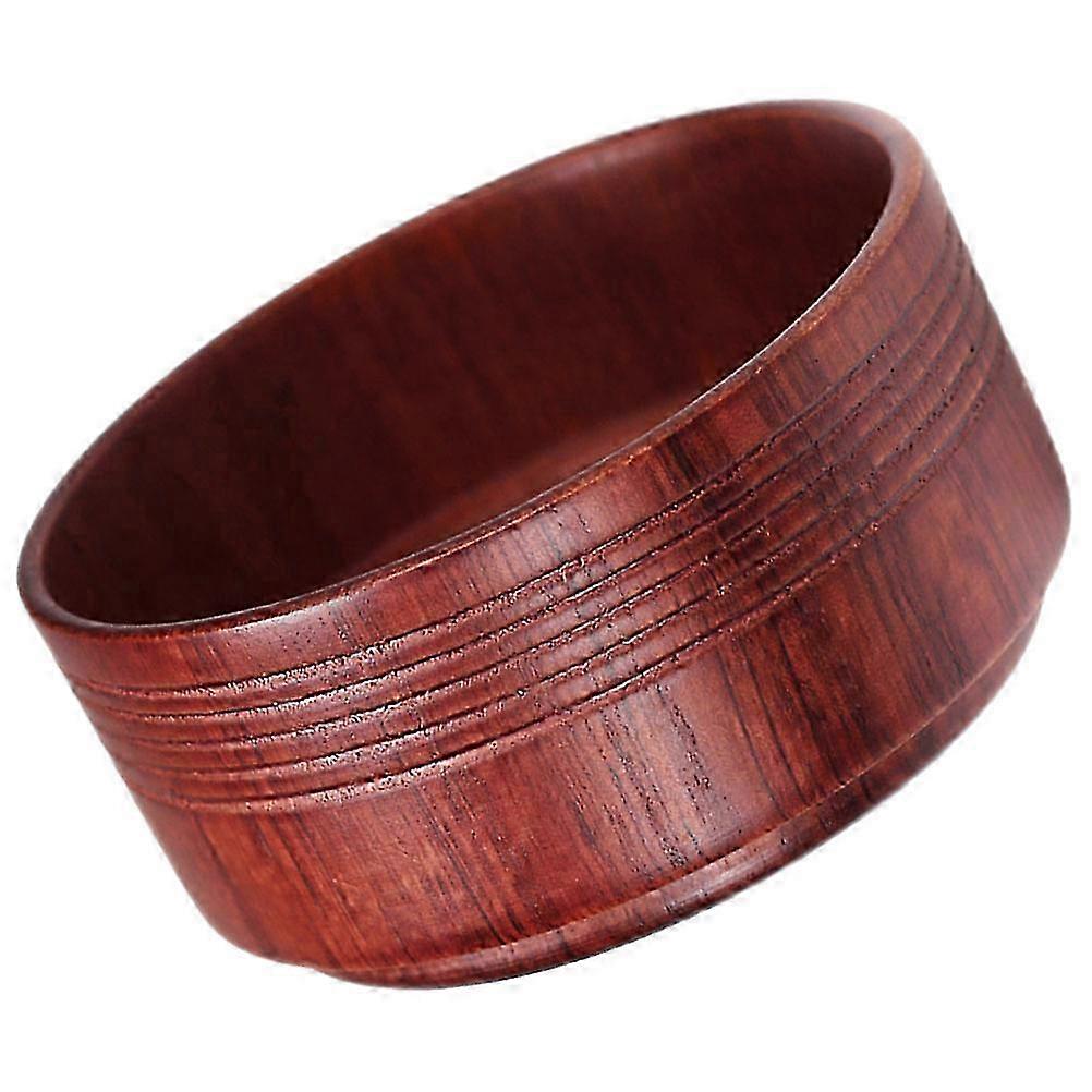 Bol à rasage réutilisable en bois marron