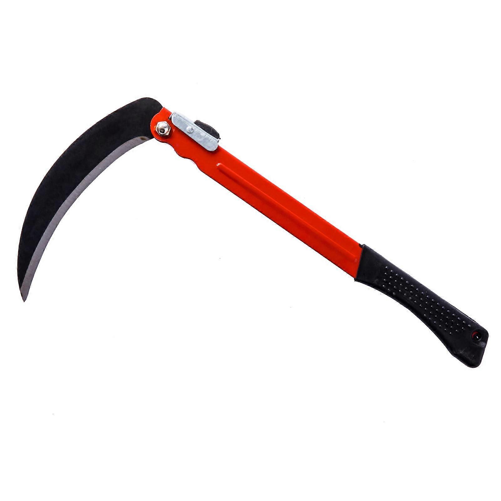 Folding Garden Sickle with Foldable Safety Lock and Ergonomic Grip, Compact Hand Tool for Weeding