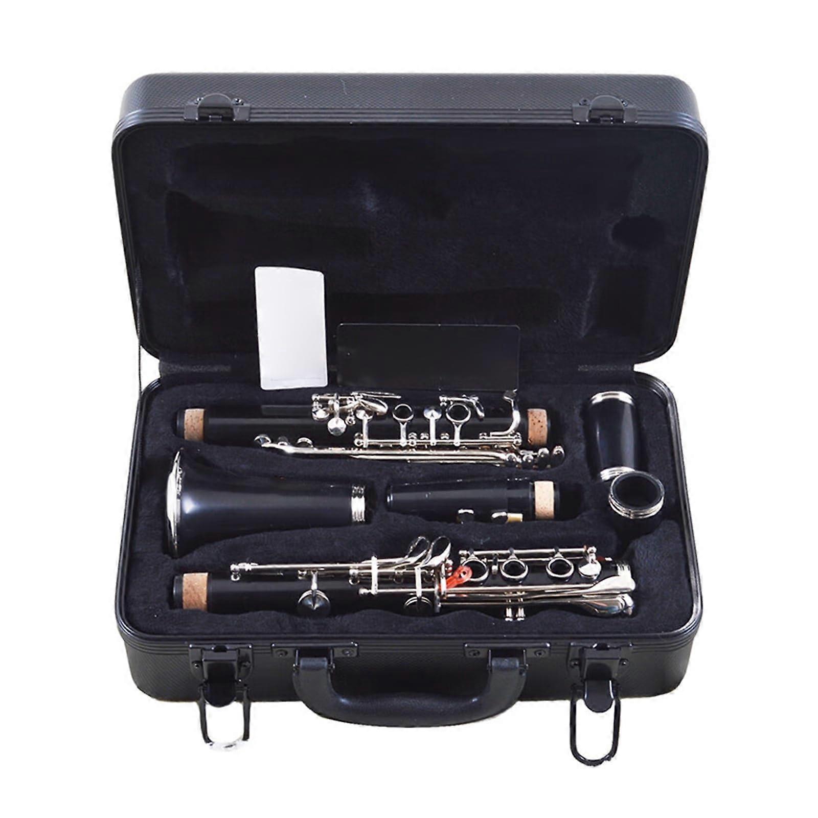 B Flat Clarinet for Beginners and Professionals, Durable Detachable Design, Smooth Key Action