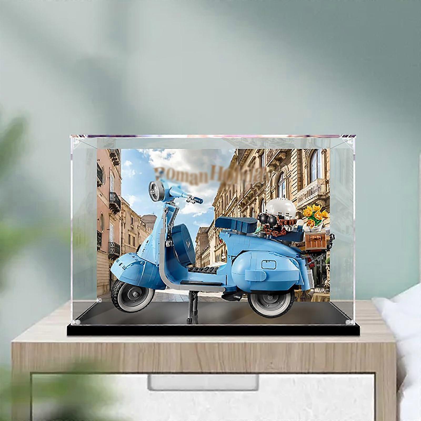 Clear Acrylic Dustproof Display Case for  10298 Motorcycle, Tool Assembly Showcase Box