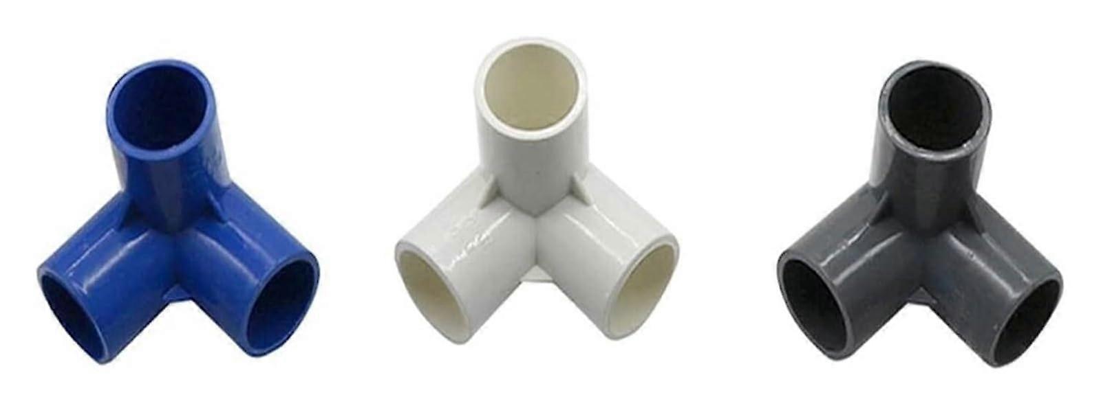 32mm Gray PVC Pipe Connector 3 Way Design for Garden Irrigation Fast Tool Setup