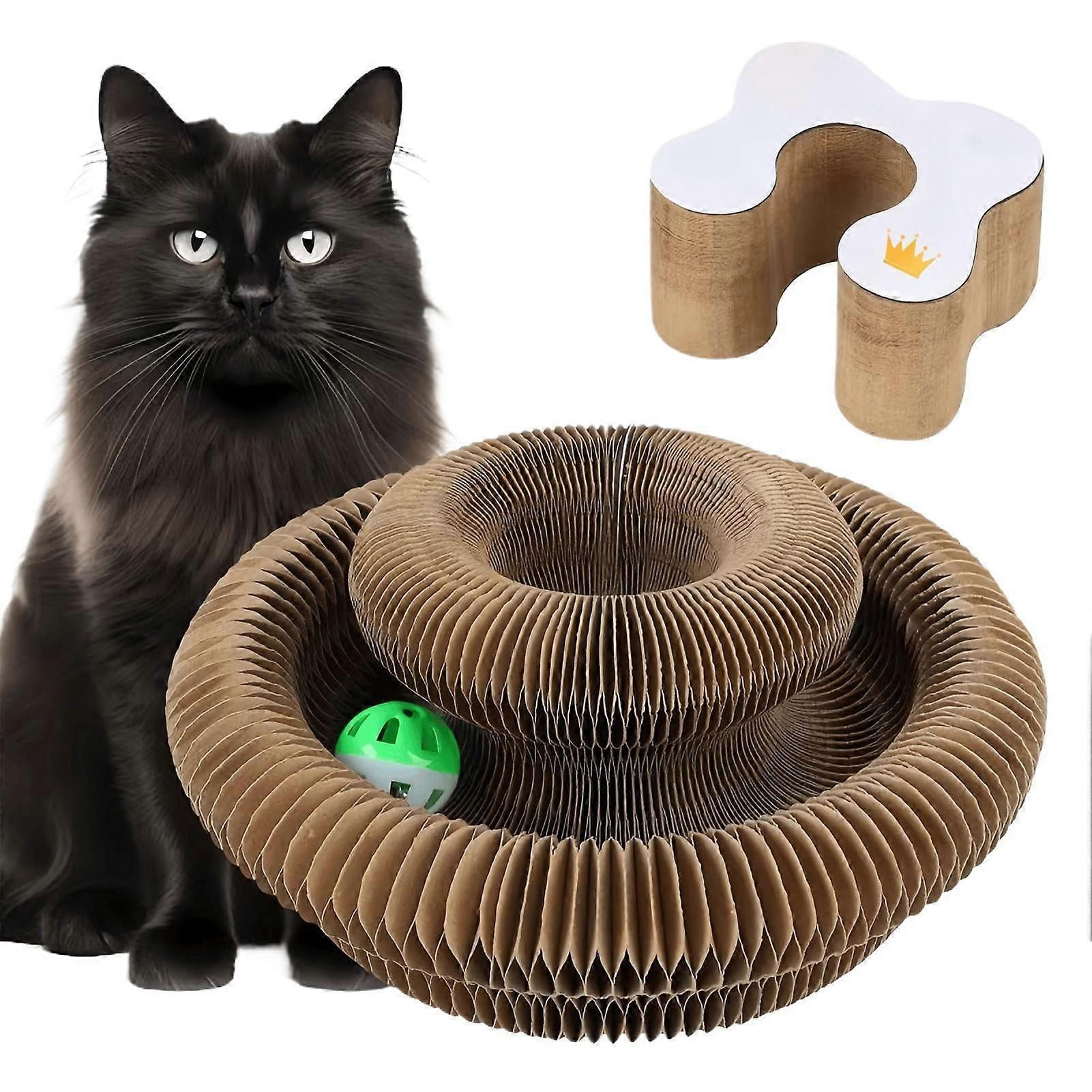 Foldable Cat Scratching Board with Durable ScratchResistant Surface for Indoor Furniture Protection