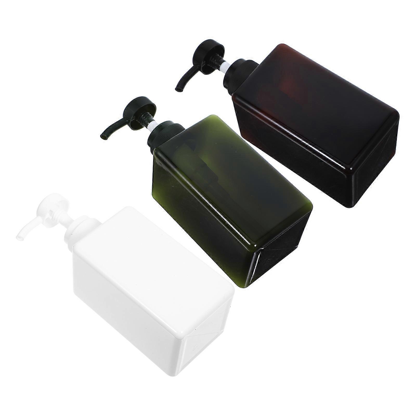 PP Lotion Bottle for Storage 3Pcs Pressing Type Plastic Sub Bottles