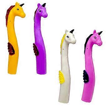 Bambola giocattolo da dito a forma di cavallo volante per bambini, 4 pezzi, mini copri dita interattivi