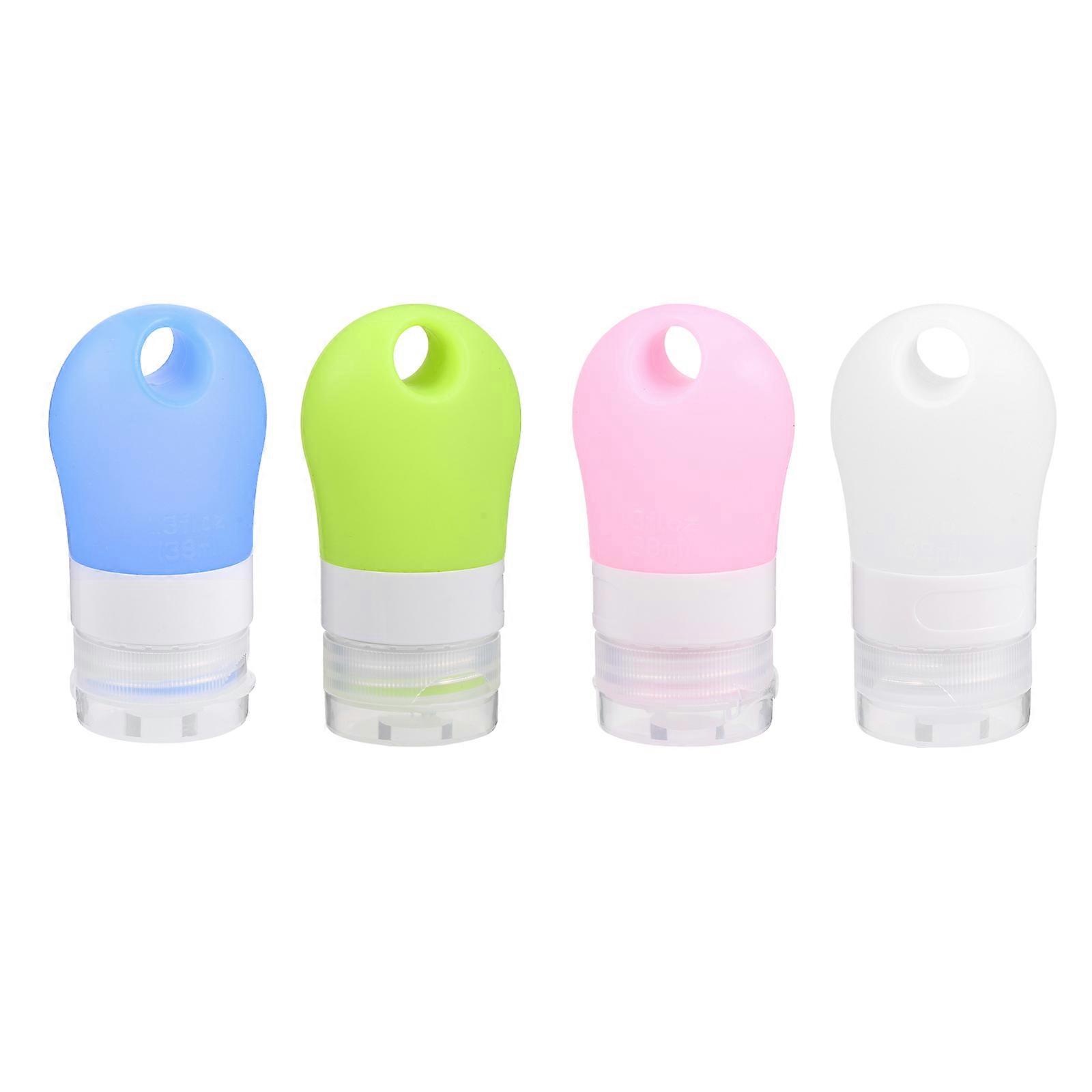 Squeeze Bottle Silicone Bottle for Storage Use 4Pcs Travel Containers