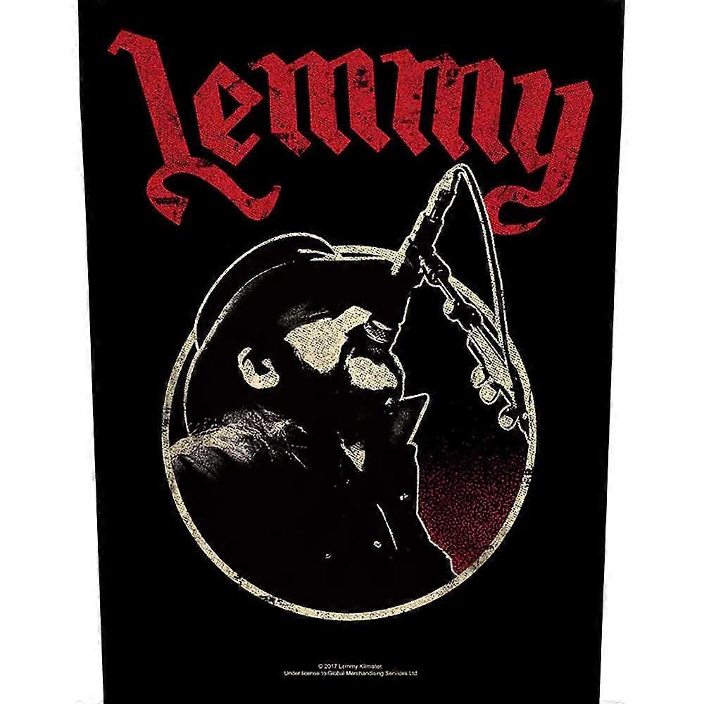 Motorhead Lemmy Microphone Pose Back Patch