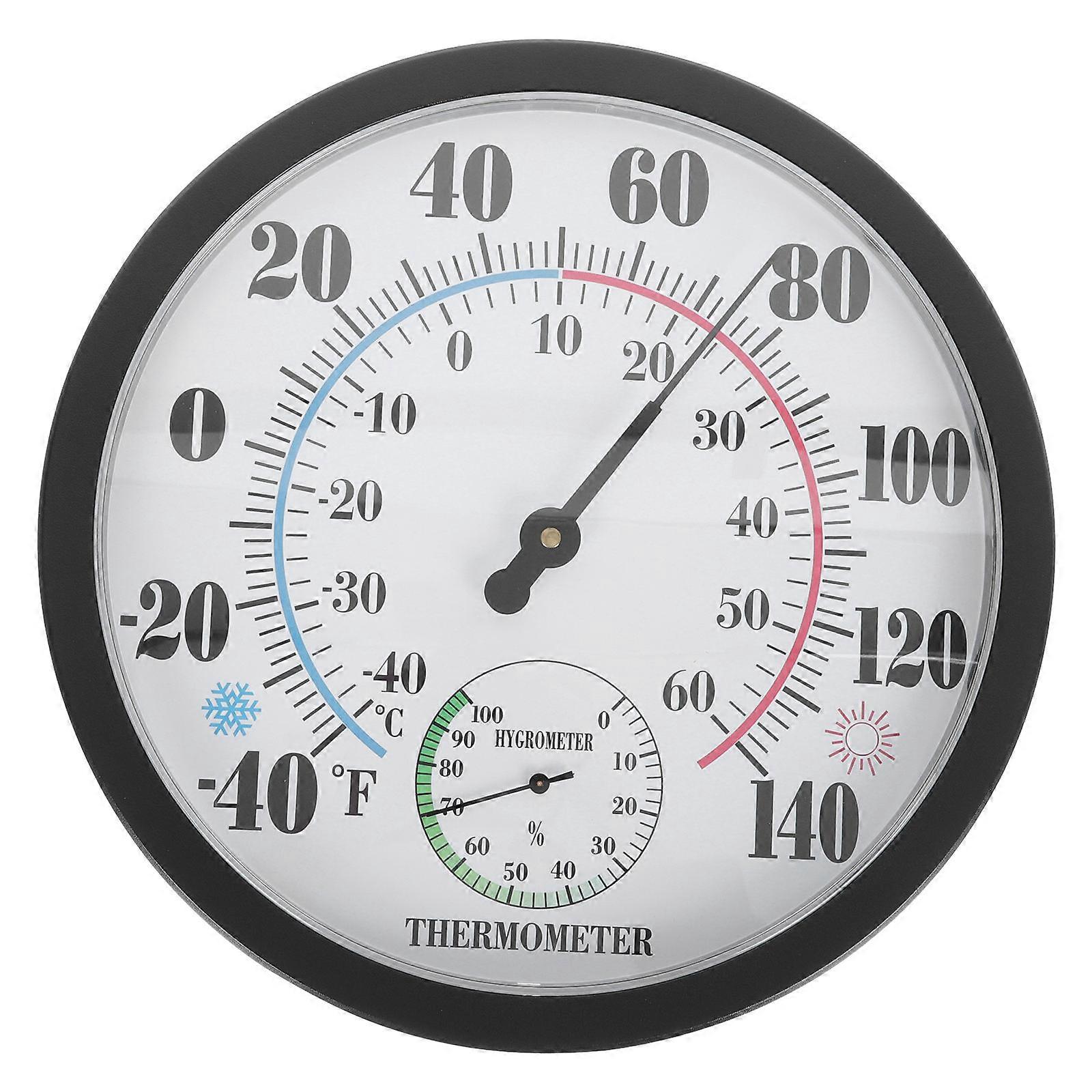 Wall Thermometer Multi-Functional Hanging Hygrometer Instrument 2Pcs