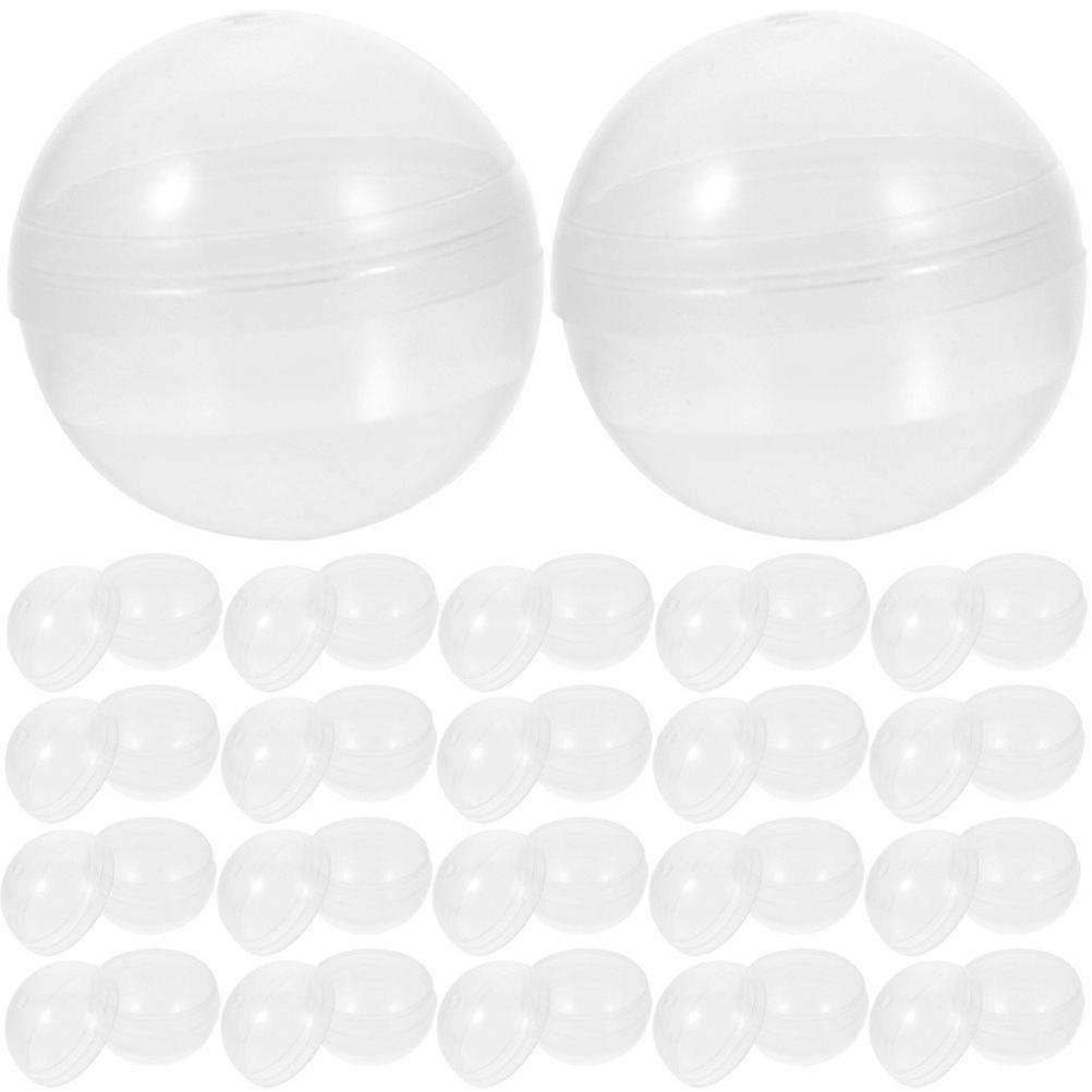 50 pcs Vending Machine Empty Capsules Toy Vending Machine Round Clear Capsules
