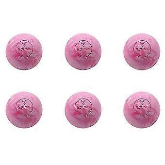 Balle de massage portable pour le fitness, balle en caoutchouc rose pour soulager les muscles endoloris