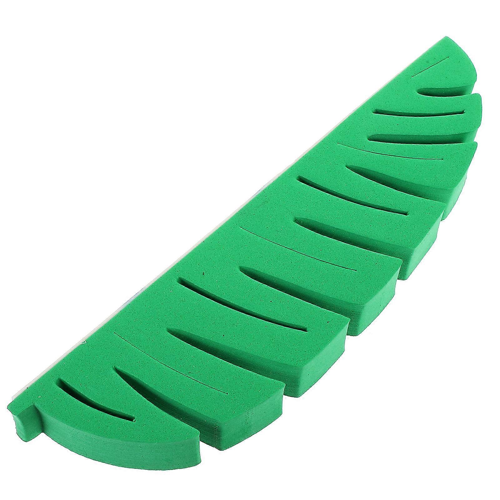 Green Makeup Brush Storage Stand for Storage Use Leaf Shape Design