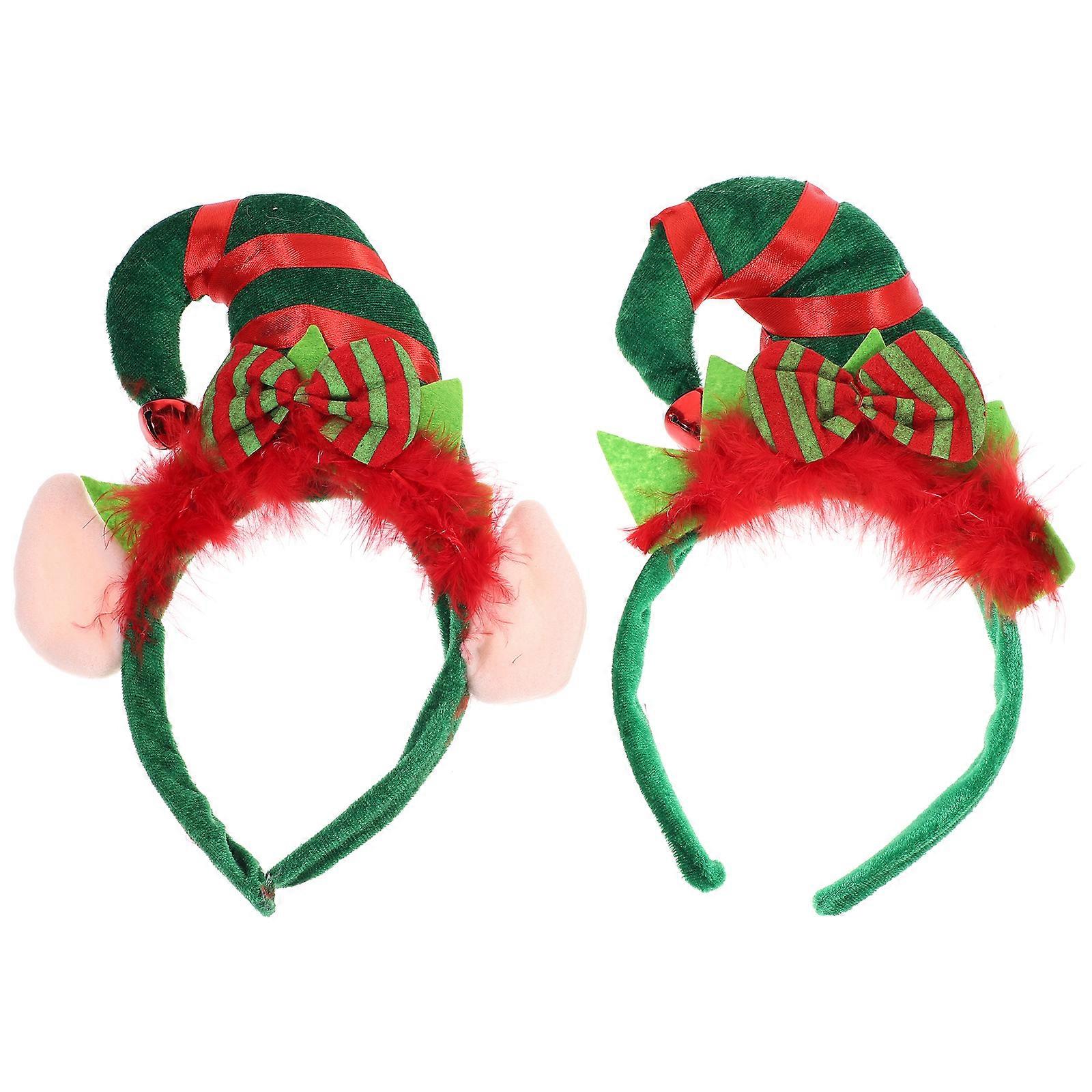 Children's Headwear Christmas Hat Headwear Christmas Festivals Dancing Party Cloth 2Pcs