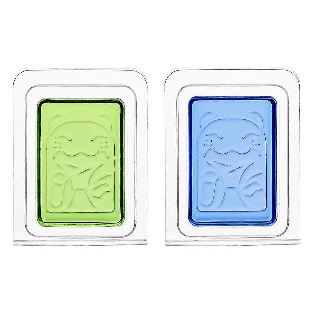 Aromatic Cat Pattern Solid Perfume Balm for Home 2Pcs Blue Gel