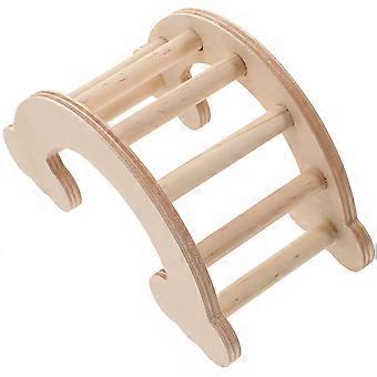 Kletterleiter aus Holz für kleine Haustiere, 2-teiliges Käfig-Landschafts-Set