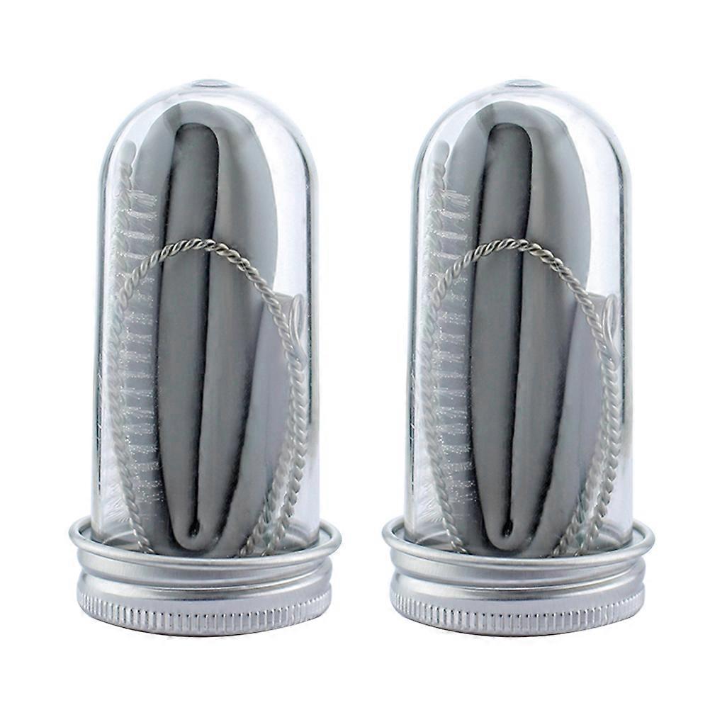 Reusable Silicone Bent Drinking Straw Set Folding Type for Home Use 2Sets