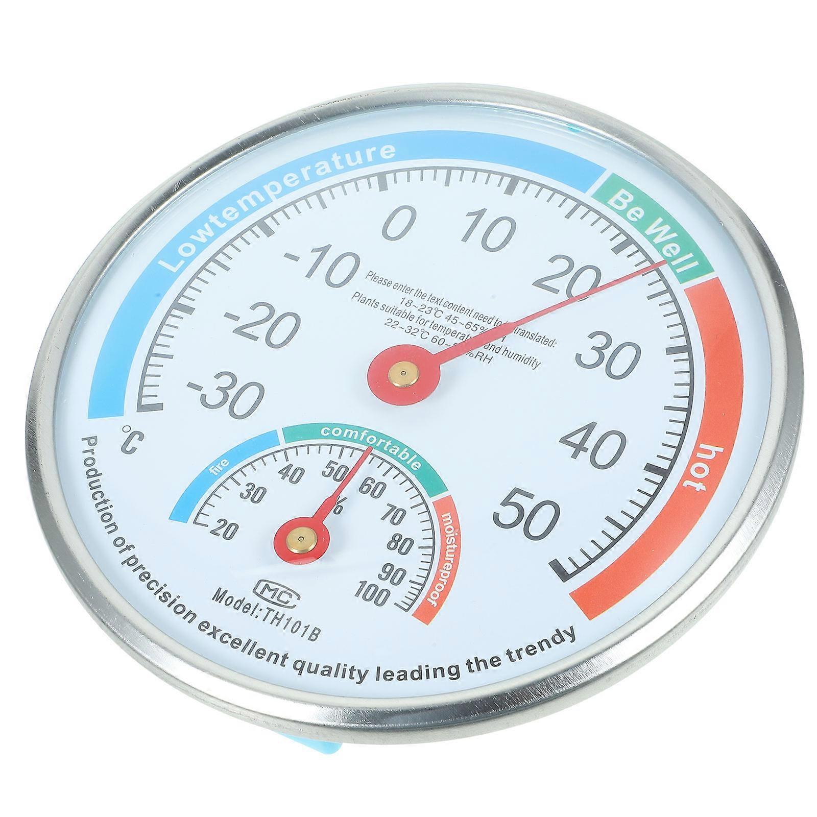 Durable High Precision Pointer Hygrothermograph Multiple Use Thermometer Hygrometer (White)
