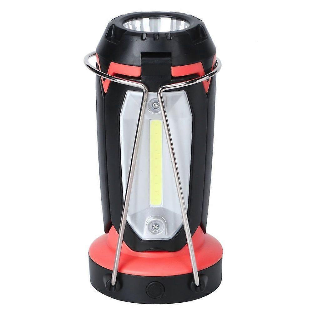 Camping Lantern Multi Function COB Portable  Flashlight Camp Lamp(Red )