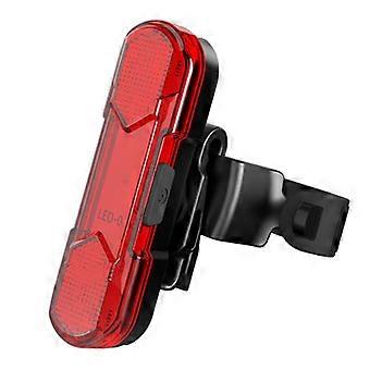 LED-Akku-Taschenlampe, Rücklicht, Fahrradbeleuchtung, Fahrradrücklicht, wiederaufladbar, Schutzklasse IPX4, schwarz