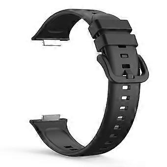 Inteligentny pasek do zegarka Silikonowy regulowany pasek do bransoletki smartwatcha do zegarka Huawei Watch Fit 2 Czarny